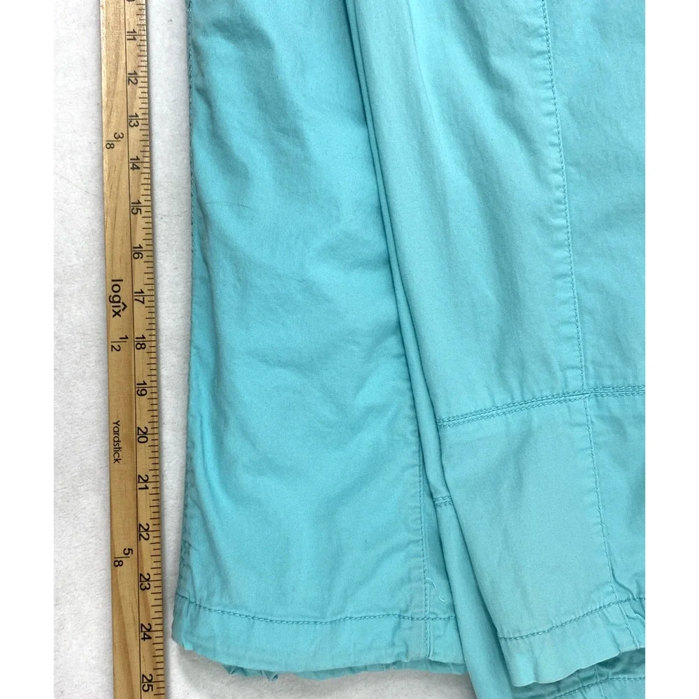 Activology Jacket Womens Large Turquoise Blue Gray Full Zip‎ Snap Up Lightweight
